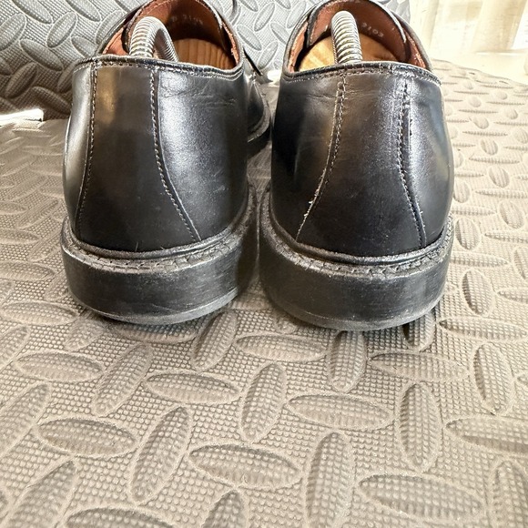 Allen Edmonds Walton Oxfords Size 10 D Black Leather Split Toe Dress Shoes GUC main image 4